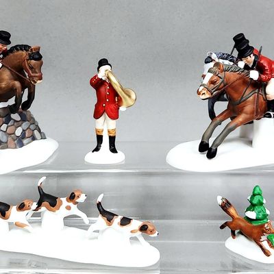 Sale Photo Thumbnail #314: Dept 56 Tallyho Fox-Hunting Figurine Set