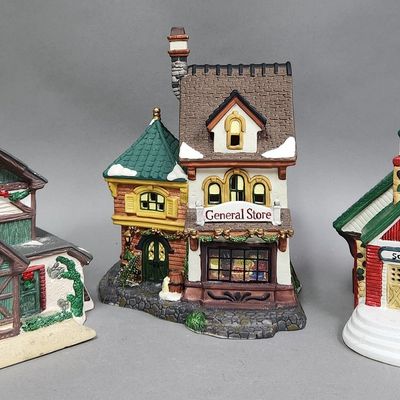 Sale Photo Thumbnail #346: O'Well & Our Town Christmas Buildings