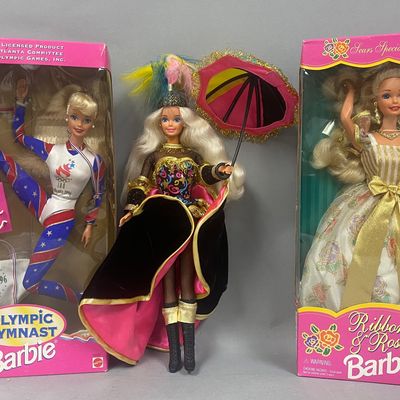 Sale Photo Thumbnail #437: Mattel Olympic Gymnast & Special Edition Barbie Dolls