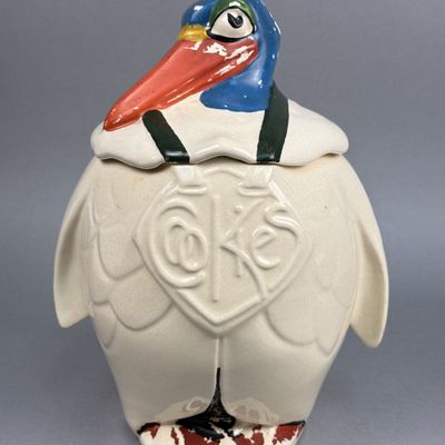 Sale Photo Thumbnail #220: McCoy Earthenware Pelican Cookie Jar