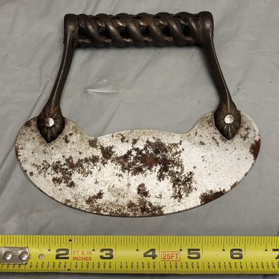 Sale Photo Thumbnail #25: antique rocker knife dough /herb cutter griswold?