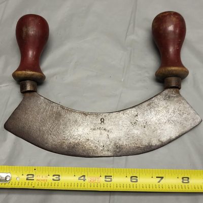 Sale Photo Thumbnail #13: antique mezzaluna herb / food chopper valsecchi