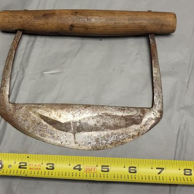 Sale Photo Thumbnail #21: 1800's chopper mezzaluna knife dough cutter