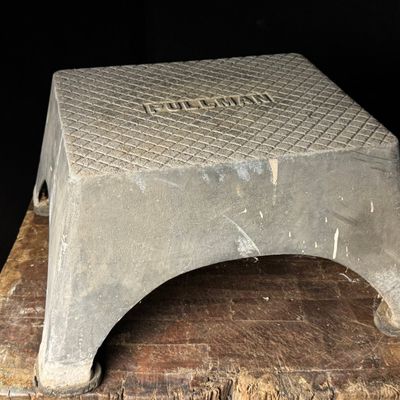 Pullman Cast Aluminum Railroad Boarding Step Stool by Utica Radiator Corp