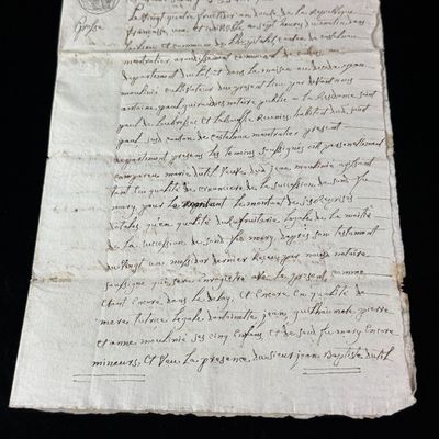 Napoleonic Era Notarial Grosse d Inventaire Document Dated 24 Fructidor Year 12