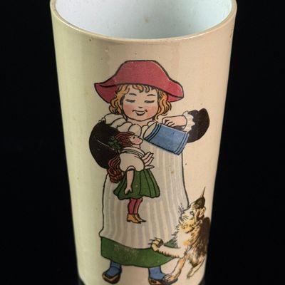 Villeroy and Boch Mettlach Transfer Printed Ceramic Beaker