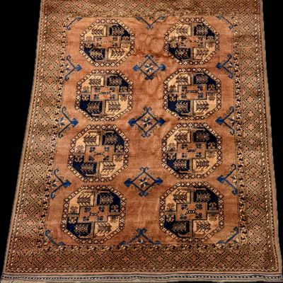 Hand Knotted Afghan Ersari Turkoman Wool Rug