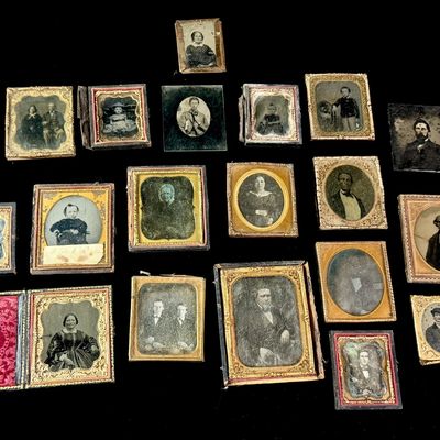 A Collection of Nineteenth Century Daguerreotype, Ambrotype, and Tintype Portraits