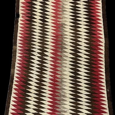 Antique Navajo Eye Dazzler Wool Rug