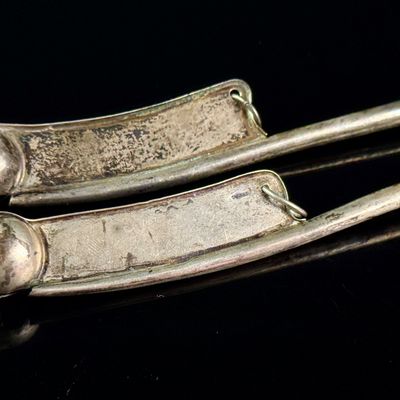 A Pair of Sterling Silver Boatswain Call Whistles
