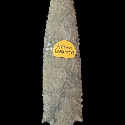 Large Adena Culture Waubesa Serrated Chert Projectile Point