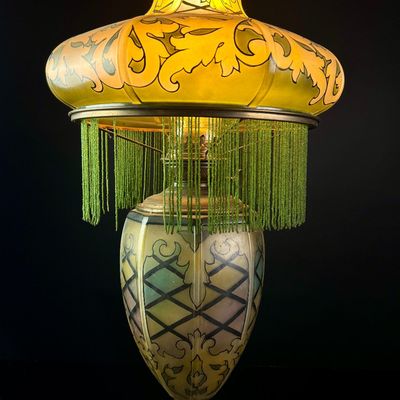 Pittsburgh Lamp Brass and Glass Company Empire Pattern Parlor Lamp