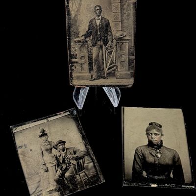 A Trio of 19th-Century African American Tin Types