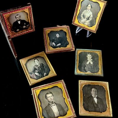 A Group of Mid-19th Century Daguerreotype and Early Process Portraits
