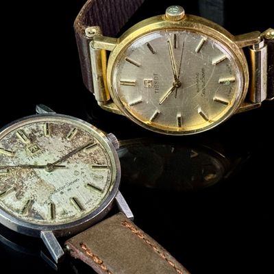 A Pair of Vintage Tissot Seastar Seven Wristwatches Reference 315 T