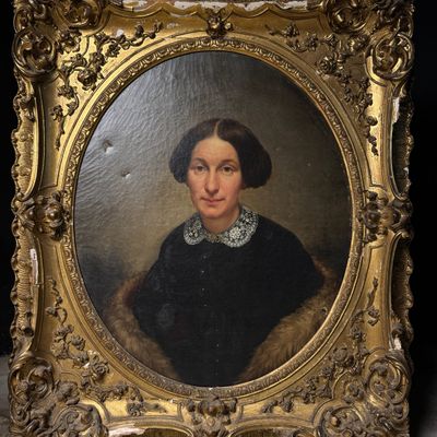 1853 J. B. Pfyffer (American, 19th Century), Portrait of a Lady, Oil on Canvas