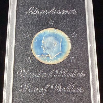 Sale Photo Thumbnail #141: 1972-S US Eisenhower Proof 40% Silver Dollar