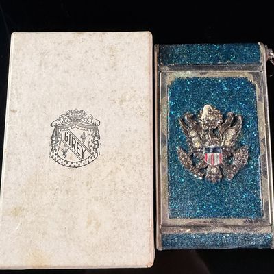 Sale Photo Thumbnail #219: Girey World War II US Military Sweetheart Vanity Compact in Original Box