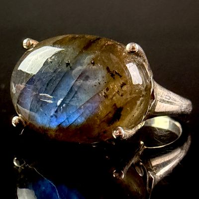 Sale Photo Thumbnail #198: Annabella Limited Edition Labradorite Sterling Silver Ring