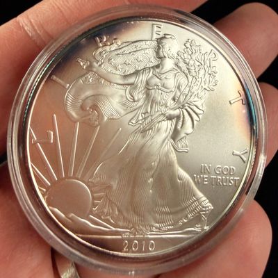 Sale Photo Thumbnail #154: 2010 US Walking Liberty One Dollar Silver Eagle Bullion Coin