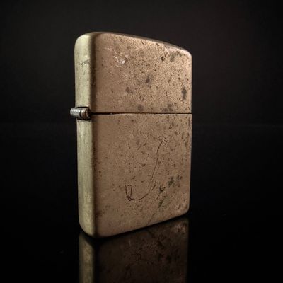 Sale Photo Thumbnail #185: Vintage Zippo Windproof Pocket Lighter with Patent 2032695