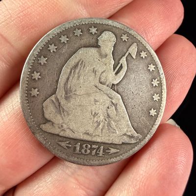 Sale Photo Thumbnail #20: 1874 United States Seated Liberty Silver Half Dollar with Arrows