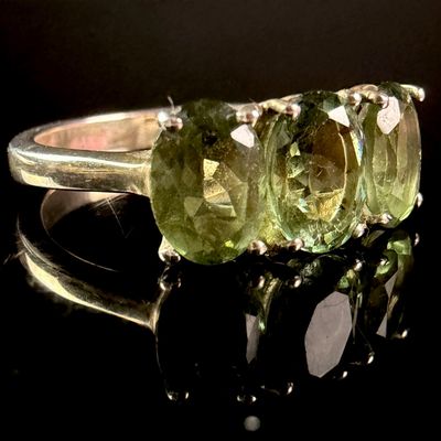 Sale Photo Thumbnail #12: Annabella Collection Sterling Silver Five-Stone Ring