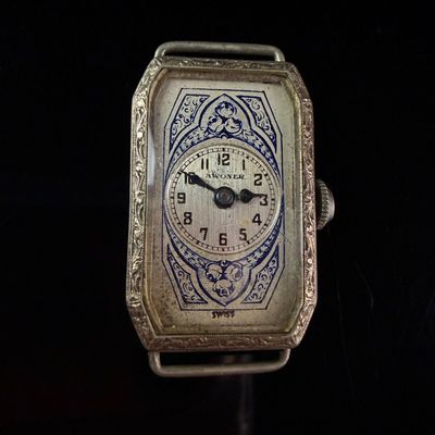 Sale Photo Thumbnail #224: Vintage Awoner Watch Co. Art Deco 14K Rolled Gold Plate Ladies Wristwatch