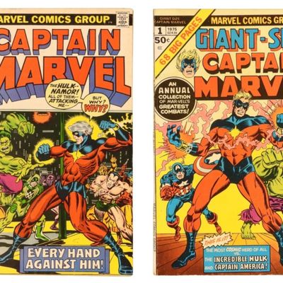(2) Captain Marvel Giant Size #1 & #25
