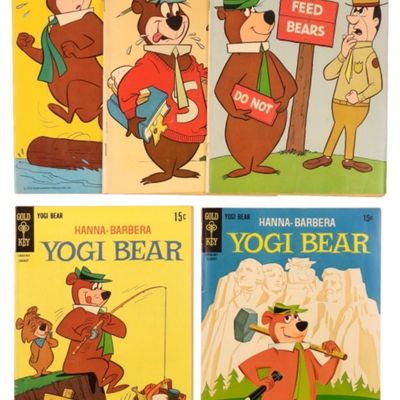 (5) Yogi Bear Gold Key Comics 60s/70s