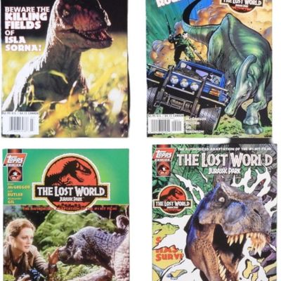 (4) Topps Comics "The Lost World Jurassic Park"