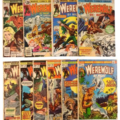 (10 Marvel Werewolf Comic Lot