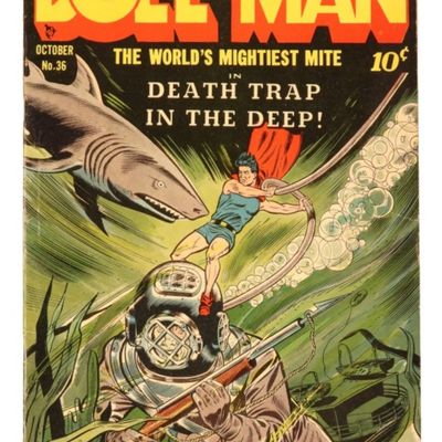 1951 Doll Man #36 Shark Cover