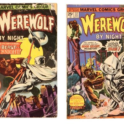 (2) Werewolf #32 & #33 Moon Knight!