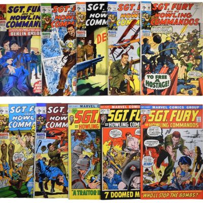 (10) Sgt. Fury Marvel Lot