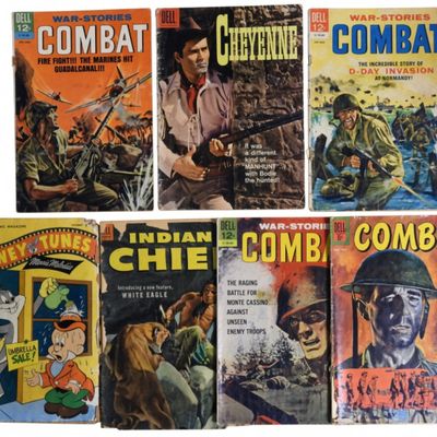 (7) Vintage Dell Comics, Combat & More