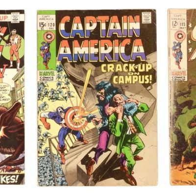 (3) Captain America Marvel Comics