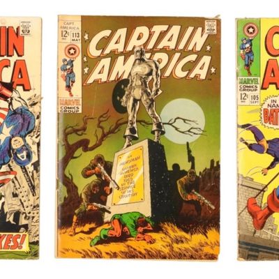 (3) Captain America Marvel Comics