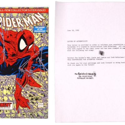 Signed Todd McFarlane Spider-Man Torment