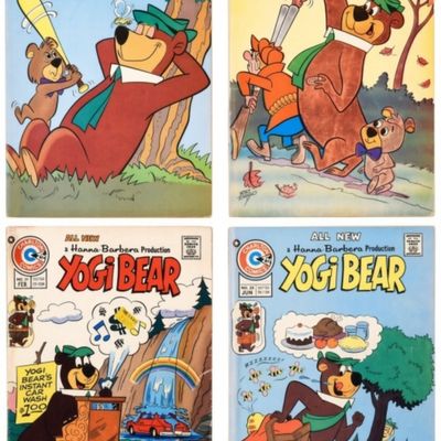 (4) Yogi Bear Charlton Comics