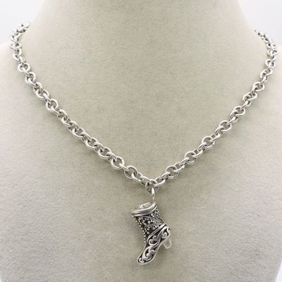 Sale Photo Thumbnail #326: Lois Hill Sterling Boot Necklace