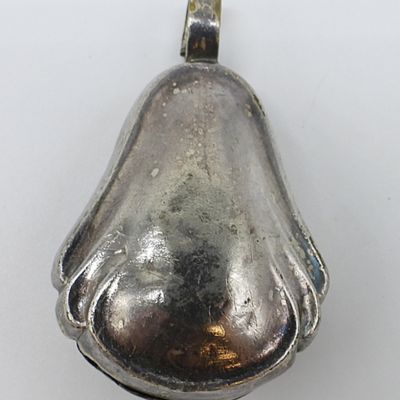 Sale Photo Thumbnail #6: Antique Baby Rattle, Sterling Plated
