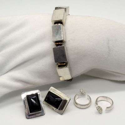Sale Photo Thumbnail #316: Vintage Taxco Bracelet & Earrings