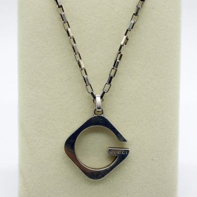 Sale Photo Thumbnail #236: Sterling Gucci Pendant & Chain