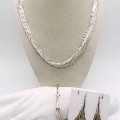Sale Photo Thumbnail #263: Liquid Sterling Necklace, Bracelet, Earrings