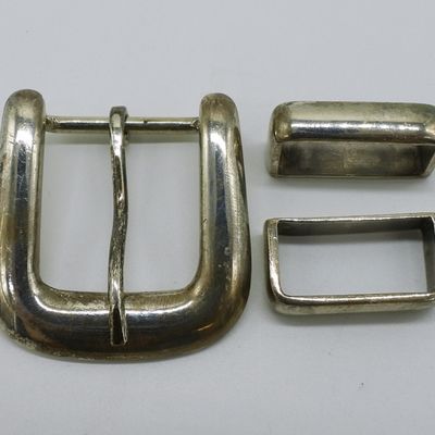 Sale Photo Thumbnail #231: Max Lang, Sterling Belt Buckle and Loops