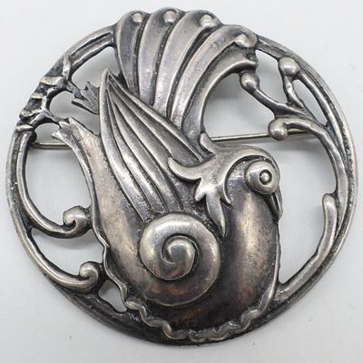 Sale Photo Thumbnail #325: Tabby Brand Sterling Bird Brooch