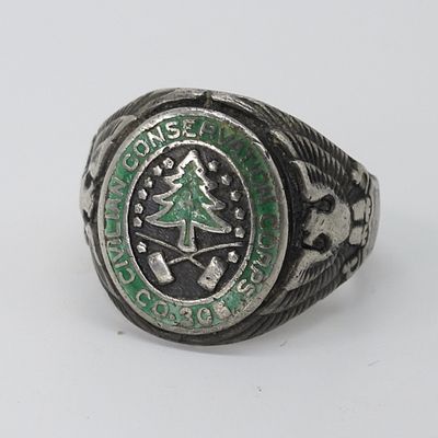 Sale Photo Thumbnail #62: 1930's Civilian Conservation Corps Ring