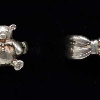 Sale Photo Thumbnail #73: Two Sterling Childs Rings - Size 6