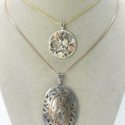 Sale Photo Thumbnail #293: Guatemalan Pendant & Black Hills Pendant